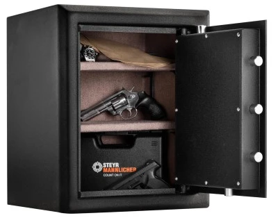 coffre fort pour arme fixé au mur pour sécurité à domicile