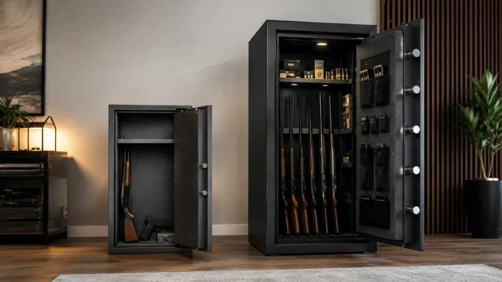 Prix coffre fort pour armes: Comparaison entre un coffre fort pas cher et un coffre fort certifié pour armes en 2026