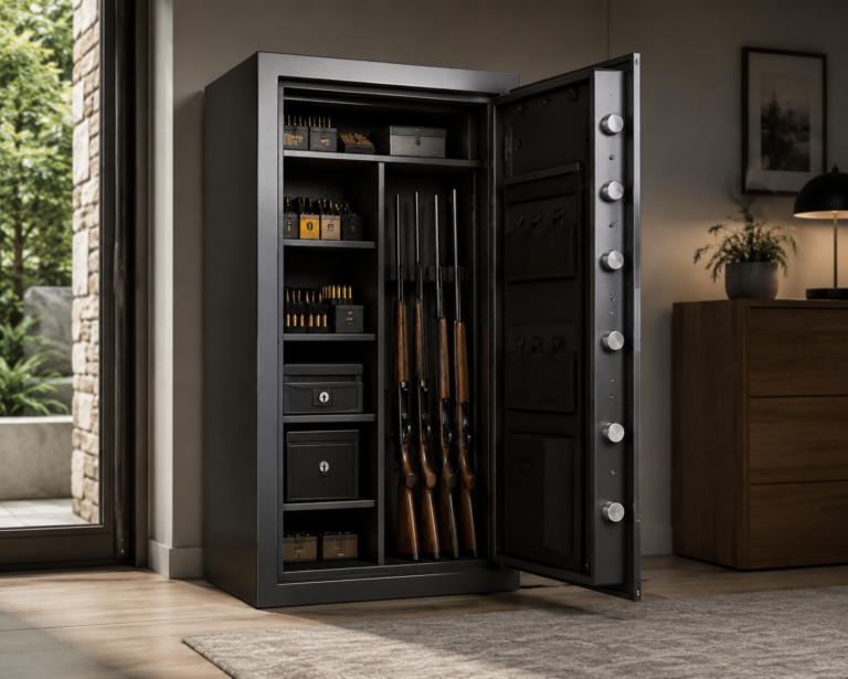 Coffre fort sécurisé pour le stockage des armes de catégorie B à domicile