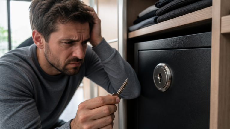 clé cassée dans un coffre fort impossible à ouvrir à domicile